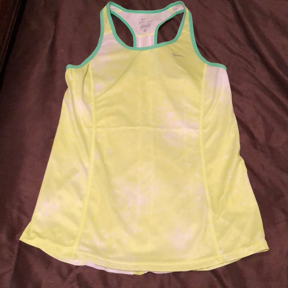 Green Nike dri-fit tank top